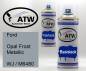 Preview: Ford, Opal Frost Metallic, WJ / M6480: 400ml Sprühdose + 400ml Klarlack - Set, von ATW Autoteile West.